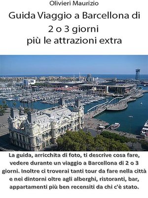 cover image of Guida Viaggio a Barcellona di 2 o 3 giorni più le attrazioni extra